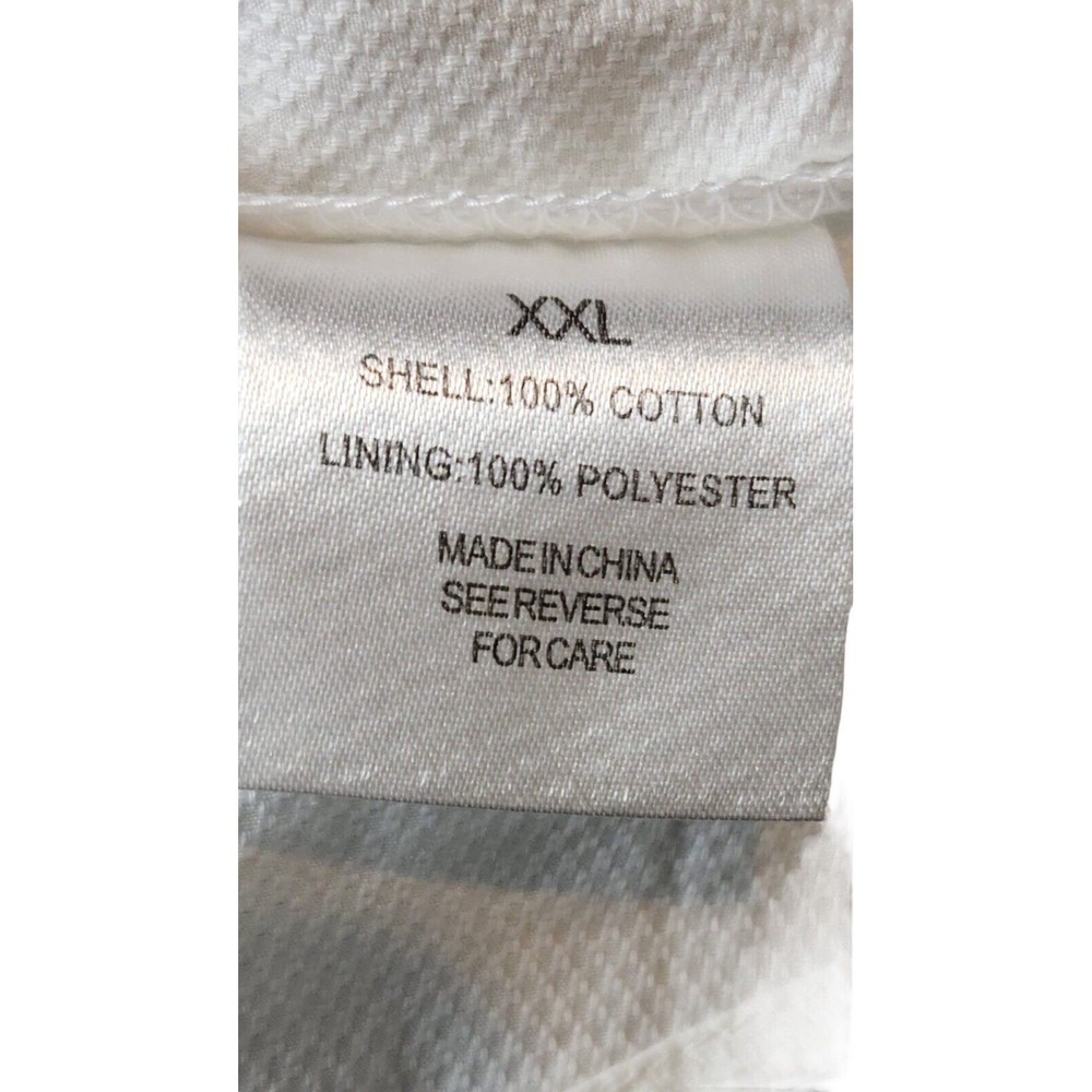 Reel Legend Men White Collared Button Down Short Sleeve W/ Pocket Shirt Size XXL - Picture 5 of 7